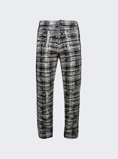 Shop Amiri Tweed Ski Pants In Black And White