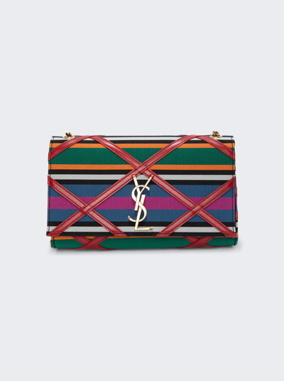 Shop Saint Laurent Medium Kate Crossbody Bag In Multicolor