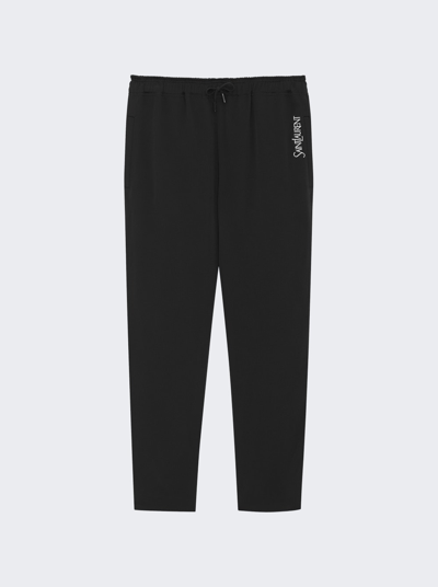 Shop Saint Laurent Jogging Sweatpants Black
