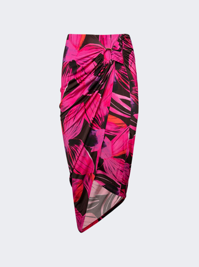 Shop Louisa Ballou Coastline Long Skirt In Pink