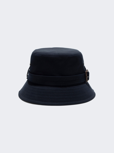 Shop Burberry Heritage Bucket Hat In Coal Blue