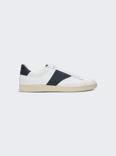 Shop Rhude Court Low Top Sneakers White And Navy