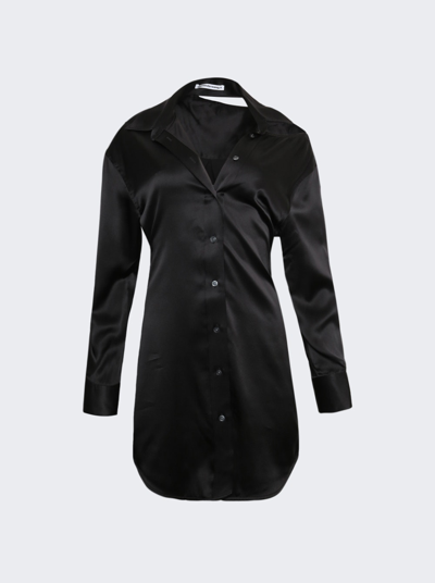Shop Alexander Wang T Cutout Shoulder Dress In Black