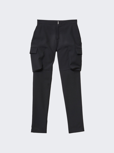 Shop Givenchy Cargo Trousers With Side Pockets Black