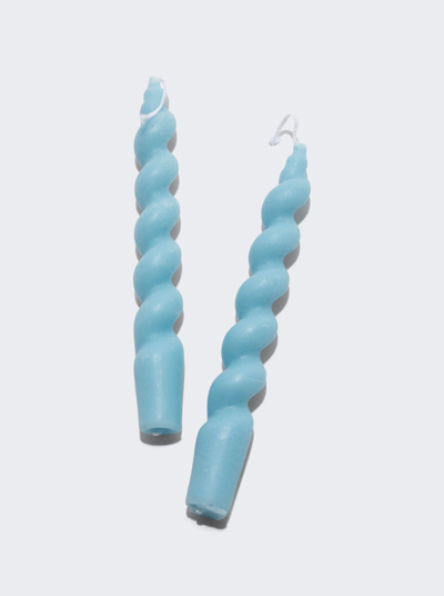 Shop Ririku Wave Candle In Blue