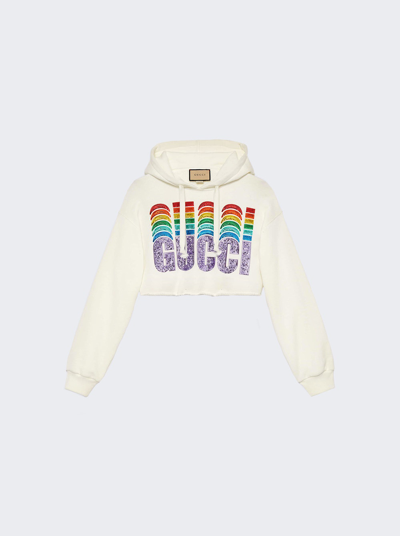 Shop Gucci Classic Logo Sweatshirt In Sunlight