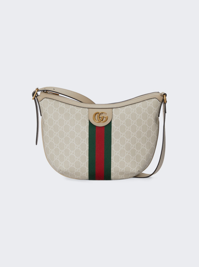 Shop Gucci Ophidia Gg Small Shoulder Bag In Neutral