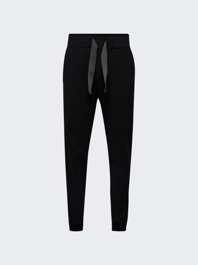 Shop Lanvin Lace Curb Jogging Pants In Black