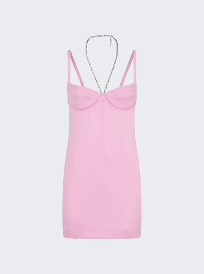 Shop Attico Coco Mini Dress In Pink