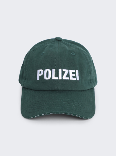 Shop Vetements Polizei Cap In Green