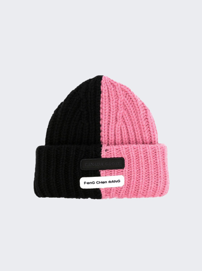 Shop Canada Goose X Feng Chen Wang Arctic Cashmere Toque Hat In Techno Pink