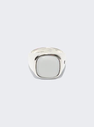Shop Hatton Labs White Agate Signet Ring
