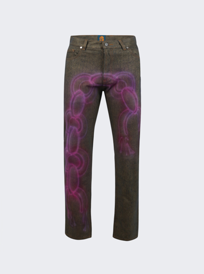 Shop Casella Meyer Denim Pants 2 In Denim Blue