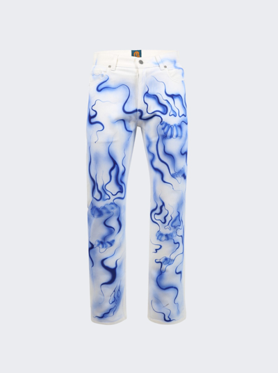 Shop Casella Meyer Denim Pants 4 In Denim Blue