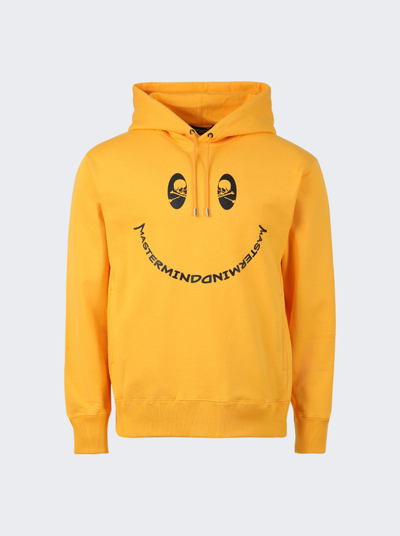 Shop Mastermind Japan Smile Hoodie In Yellow