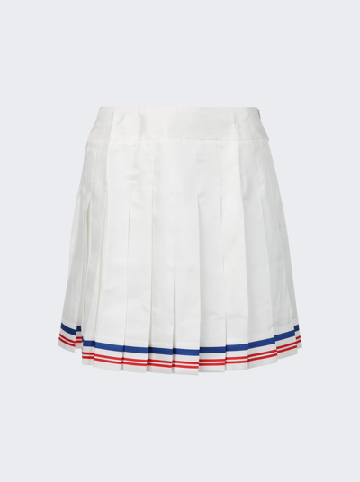 Shop Casablanca Par Avion Printed Tennis Skirt In White
