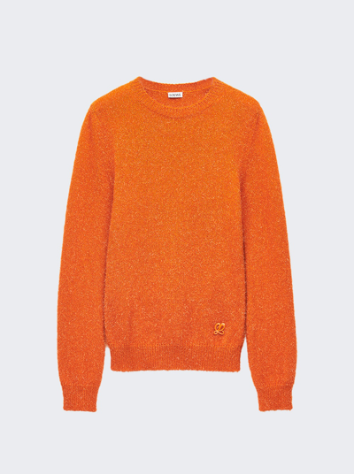 Shop Loewe Sparkle Sweater In Orange