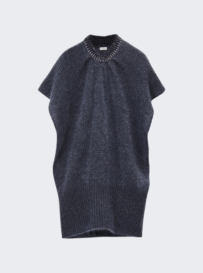 Shop Loewe Oversize Sweater In Dark Grey