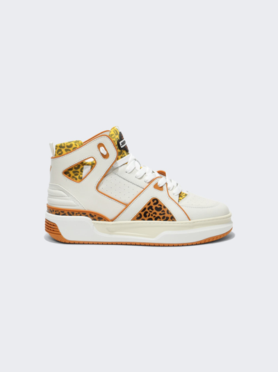 Shop Just Don Basketball Courtside High-top Sneakers Leopard