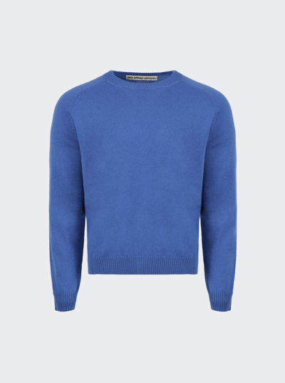 Shop Meta Campania Collective Jackâcrewneck Cashmere Sweater In Blue