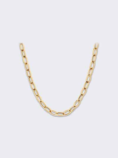 Shop Ef Collection Jumbo Link Necklace In 14k Yellow Gold