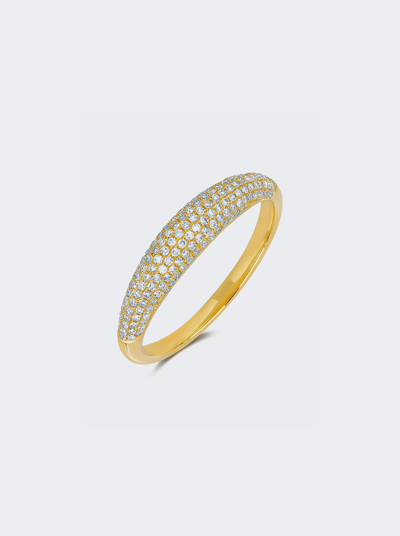 Shop Ef Collection Diamond Dome Ring In 14k Yellow Gold