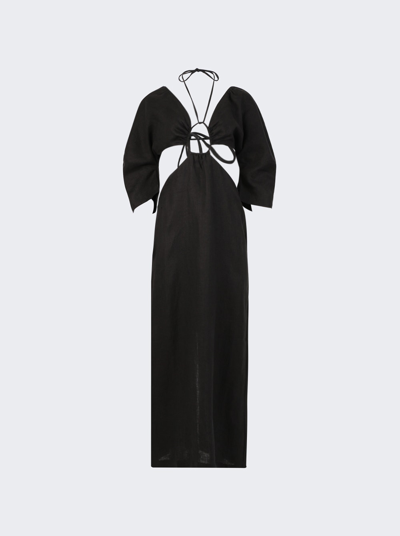 Shop Mara Hoffman Celia Dress In Black