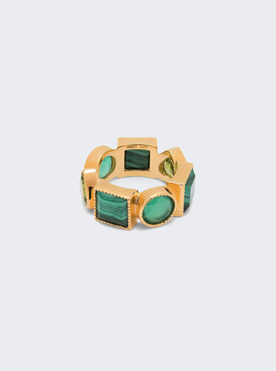 Shop Veert The Green Shape Ring In Yellow Gold
