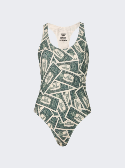 Shop Vetements Million Dollar Open Back Swimsuit