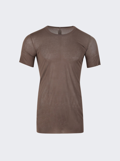 Shop Rick Owens Basic Short Sleeve T-shirt In Dust Brown