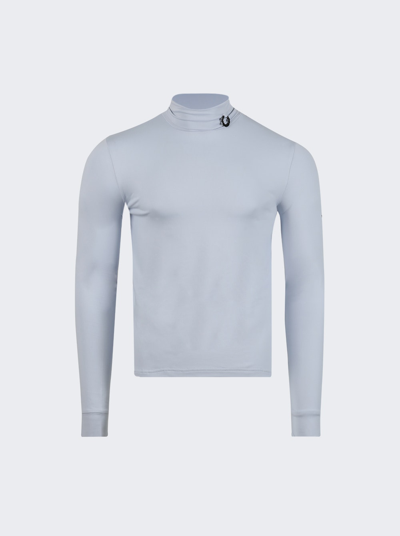 Raf Simons Laurel Roll Neck Top In Cloud Blue | ModeSens