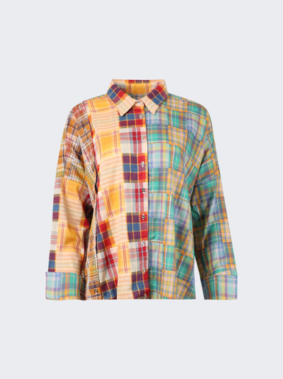 Shop Marques' Almeida Desconstructed Shirt In Multicolor