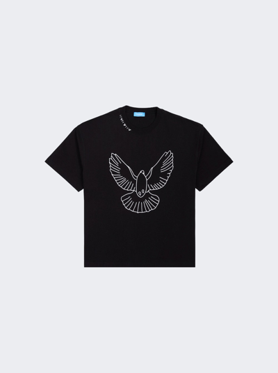 Shop 3paradis Dove Outline T-shirt Black