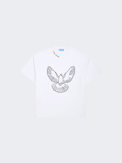 Shop 3paradis Dove Outline T-shirt White