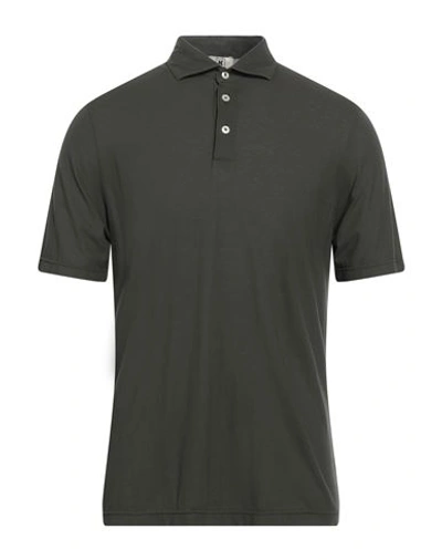 Shop Kired Man Polo Shirt Military Green Size 44 Cotton