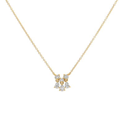 Delfina Delettrez 18kt Yellow Gold Dancing Diamonds Necklace