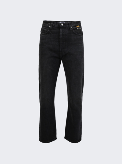 Shop Rhude Classic Fit Denim Jeans In Black