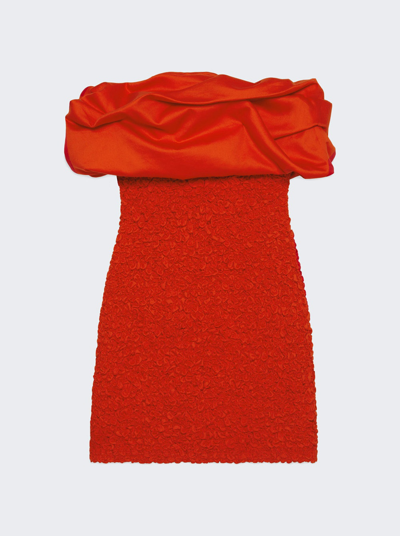 Shop Mara Hoffman Popcorn Kenza Dress In Poppy Red