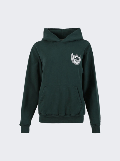 Shop Sporty And Rich Beverly Hills Hoodie In Forest Green