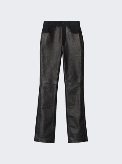 Shop Alexander Wang High Waisted Bodycon Pants In Black