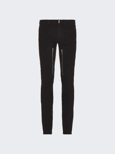 Shop Givenchy Slim Fit Denim Trousers In Black
