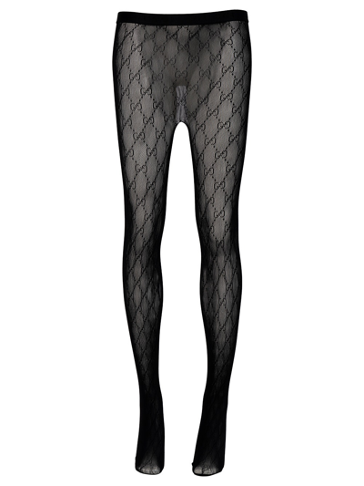 Gucci Black Gg Supreme Tights | ModeSens