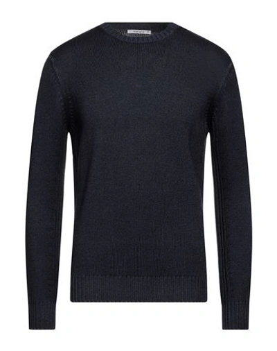 Kangra Cashmere Kangra Man Sweater Midnight Blue Size 40 Cashmere In Blue