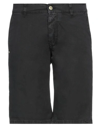 Shop Grey Daniele Alessandrini Man Shorts & Bermuda Shorts Black Size 31 Cotton, Elastane