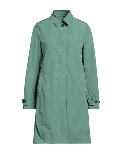 Shop Aspesi Woman Overcoat Sage Green Size Xs Polyester, Polyamide