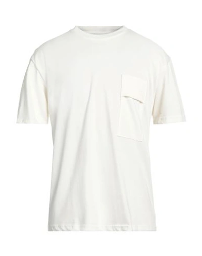 Shop Why Not Brand Man T-shirt Ivory Size Xxl Cotton In White