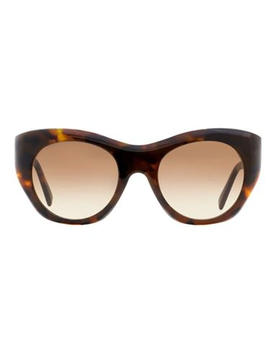 Shop Tod's Bevelled To0214 Sunglasses Woman Sunglasses Brown Size 51 Acetate, Metal