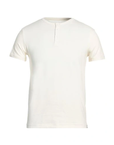 Shop Why Not Brand Man T-shirt Ivory Size Xxl Cotton, Elastane In White