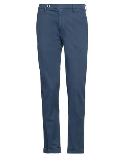 Shop Betwoin Man Pants Navy Blue Size 30 Cotton, Elastane