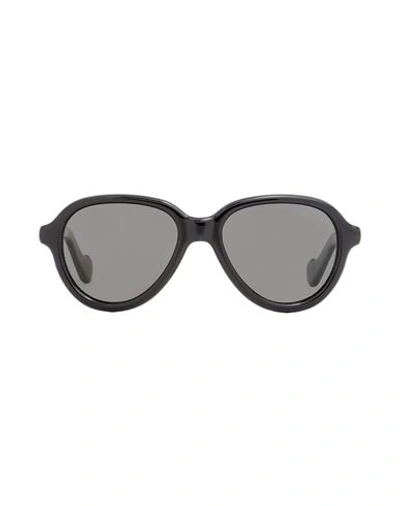 Shop Moncler Ml0043 Sunglasses Sunglasses Black Size 52 Acetate